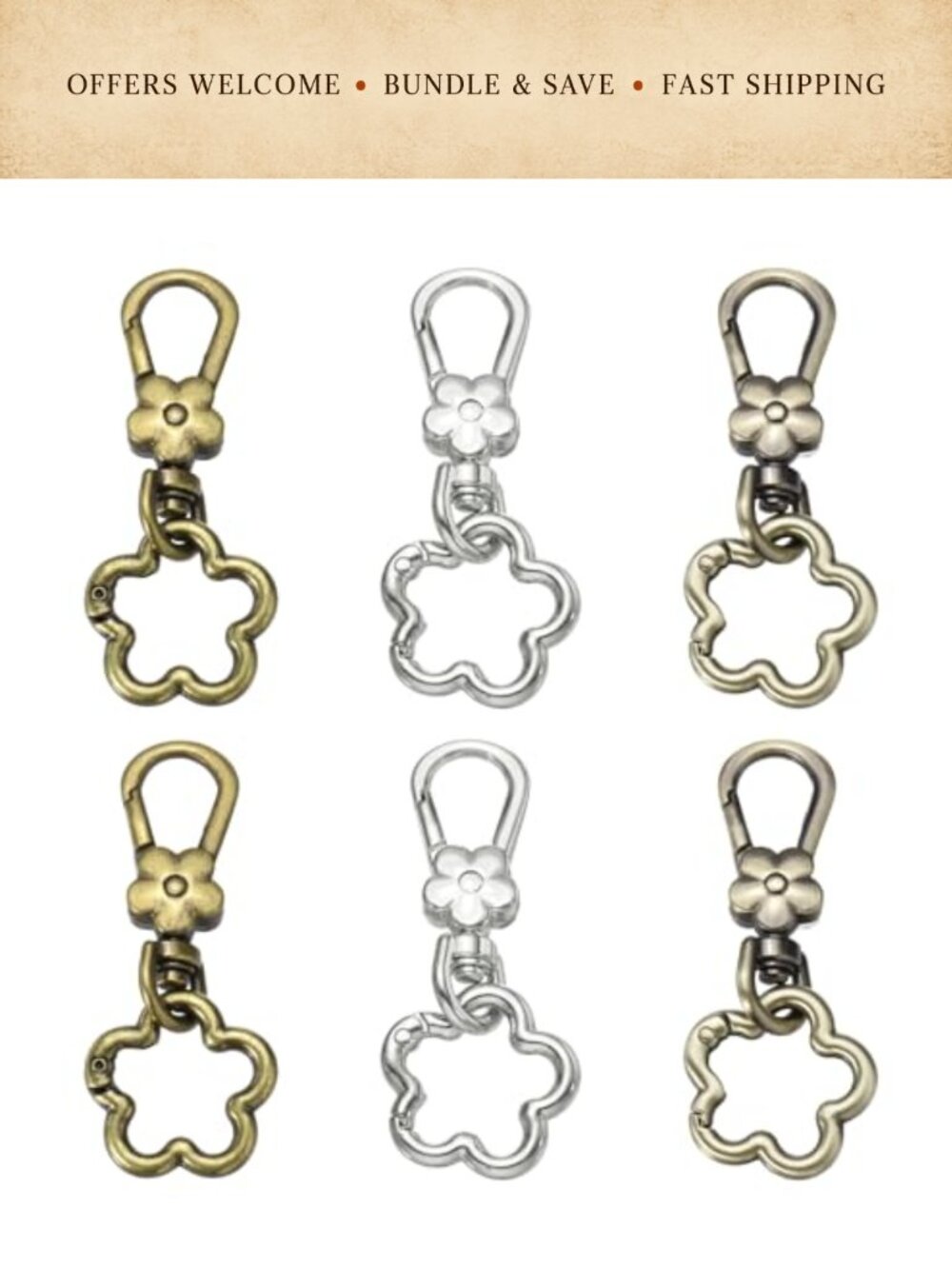MECCANIXITY Metal Swivel Lobster Claw Clasp Keychain Clip for Lanyard Crafts